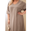 Dámské šaty Plus Size ART3365 (Velikost UNI, Barva Černá)