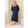 Dámské šaty Plus Size ART3365 (Velikost UNI, Barva Černá)