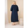 Dámské šaty Plus Size ART3365 (Velikost UNI, Barva Černá)