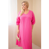 Dámské šaty Plus Size ART3365 (Velikost UNI, Barva Černá)