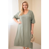 Dámské šaty Plus Size ART3365 (Velikost UNI, Barva Černá)