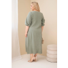 Dámské šaty Plus Size ART3365 (Velikost UNI, Barva Černá)