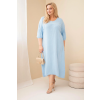 Dámské šaty Plus Size ART3365 (Velikost UNI, Barva Černá)