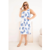 Dámské šaty Plus Size ART2015 (Velikost UNI, Barva Bílá)
