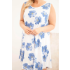 Dámské šaty Plus Size ART2015 (Velikost UNI, Barva Bílá)