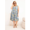Dámské šaty Plus Size ART2015 (Velikost UNI, Barva Bílá)