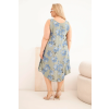Dámské šaty Plus Size ART2015 (Velikost UNI, Barva Bílá)