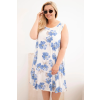Dámské šaty Plus Size ART2015 (Velikost UNI, Barva Bílá)