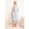 Dámské šaty Plus Size ART2015 (Velikost UNI, Barva Bílá)