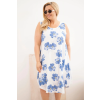Dámské šaty Plus Size ART2015 (Velikost UNI, Barva Bílá)