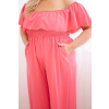 Dámský overal Plus Size 2608 (Velikost UNI, Barva Černá)
