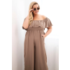 Dámský overal Plus Size 2608 (Velikost UNI, Barva Černá)