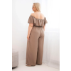 Dámský overal Plus Size 2608 (Velikost UNI, Barva Černá)