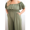 Dámský overal Plus Size 2608 (Velikost UNI, Barva Černá)