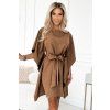 Numoco dámské šaty SOFIA 287-39 (Velikost 2XL/3XL, Barva Hnědá)