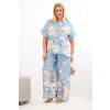 Dámský komplet Plus Size ART24125 (Velikost UNI, Barva Modrá)