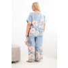 Dámský komplet Plus Size ART24125 (Velikost UNI, Barva Modrá)