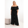 Dámský overal Plus Size 2447 (Velikost UNI, Barva Černá)