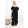 Dámský overal Plus Size 2447 (Velikost UNI, Barva Černá)