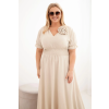 Dámské šaty Plus Size 2088 (Velikost UNI, Barva Černá)