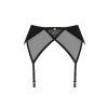 Podvazkový pás Obsessive Nesari garter belt (Velikost M/L, Barva Černá)