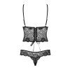 Obsessive Alluria teddy (Velikost S/M, Barva Černá)