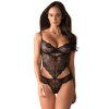 Obsessive Alluria teddy (Velikost S/M, Barva Černá)
