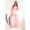 Dámský komplet Plus Size 6416 (Velikost UNI, Barva Modrá)