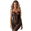 Obsessive Bodystocking F213 (Velikost S/L, Barva Černá)
