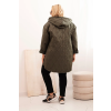 Dámská bunda Plus Size HOPE 5614 (Velikost UNI, Barva Hnědá)