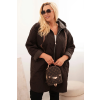 Dámská bunda Plus Size HOPE 5614 (Velikost UNI, Barva Hnědá)