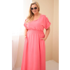 Dámské šaty Plus Size IT128 (Velikost UNI, Barva Béžová)