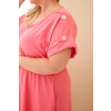 Dámské šaty Plus Size IT128 (Velikost UNI, Barva Béžová)
