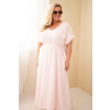 Dámské šaty Plus Size IT128 (Velikost UNI, Barva Béžová)
