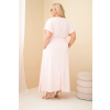 Dámské šaty Plus Size IT128 (Velikost UNI, Barva Béžová)