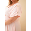 Dámské šaty Plus Size IT128 (Velikost UNI, Barva Béžová)