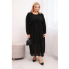 Dámské šaty Plus Size 2228 (Velikost UNI, Barva Hnědá)