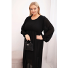 Dámské šaty Plus Size 2228 (Velikost UNI, Barva Hnědá)