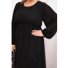 Dámské šaty Plus Size 2228 (Velikost UNI, Barva Hnědá)