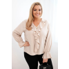 Dámská halenka Plus Size ART92353 (Velikost UNI, Barva Černá)