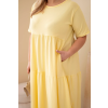 Dámské šaty Plus Size 17402 (Velikost UNI, Barva Šedá)