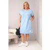 Dámské šaty Plus Size 25820 (Velikost UNI, Barva Šedá)