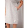 Dámské šaty Plus Size 25820 (Velikost UNI, Barva Šedá)