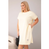 Dámské šaty Plus Size 25820 (Velikost UNI, Barva Šedá)