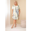 Dámské šaty ART5200 Plus Size (Velikost UNI, Barva Modrá)
