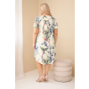Dámské šaty ART5200 Plus Size (Velikost UNI, Barva Modrá)