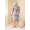 Dámské šaty ART5200 Plus Size (Velikost UNI, Barva Modrá)