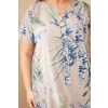Dámské šaty ART5200 Plus Size (Velikost UNI, Barva Modrá)