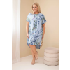 Dámské šaty ART5200 Plus Size (Velikost UNI, Barva Modrá)
