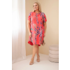 Dámské šaty ART5200 Plus Size (Velikost UNI, Barva Modrá)